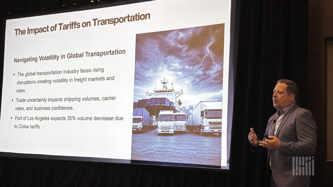 As shippers adjust to tariffs, the message at Momentum is: Don’t forget the TMS