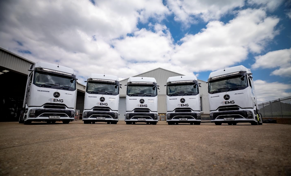 EMG / Gravity Media Takes Delivery of Mercedes-Benz Actros with Mirrorcam from Rygor