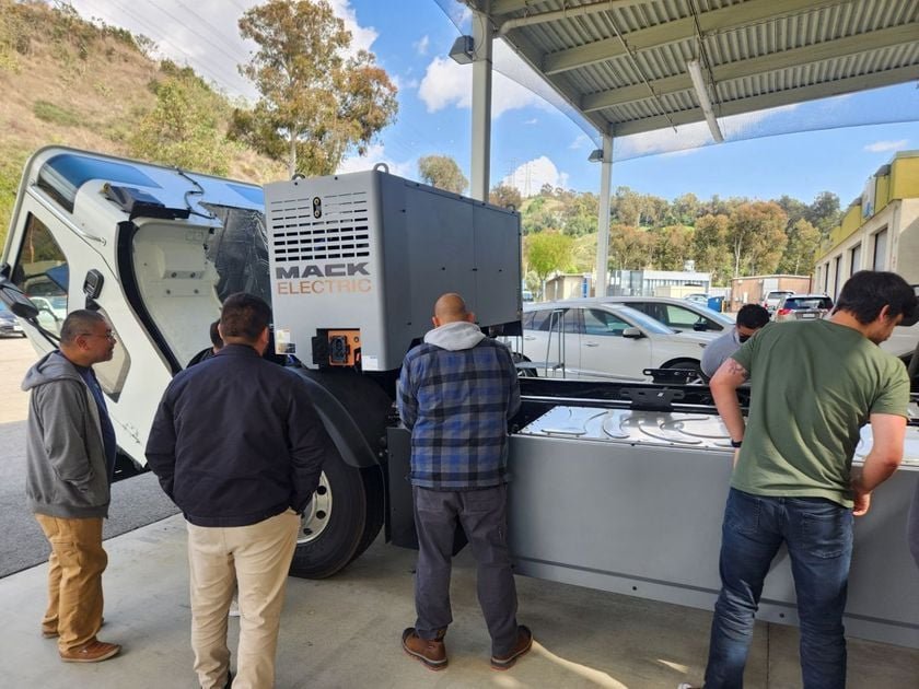 Mack Trucks Donates Electric Truck Chassis to California Tech School - Maintenance