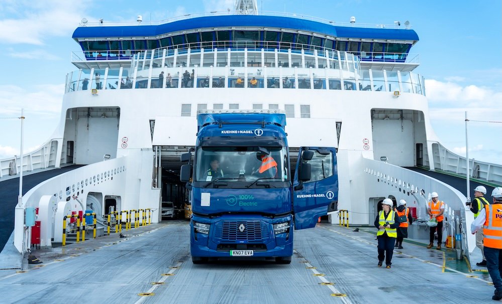 Milestone For Sustainable Transport: Heavy-Duty Electric Truck Crosses The Channel On P&O Ferry’s Newest Hybrid Ship