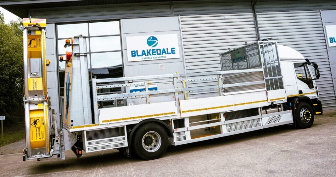 Three HGVs on a road