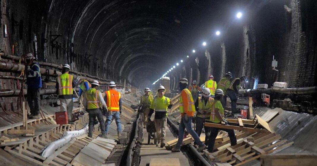Project to Lower Historic Baltimore Tunnel Nears Halfway Mark