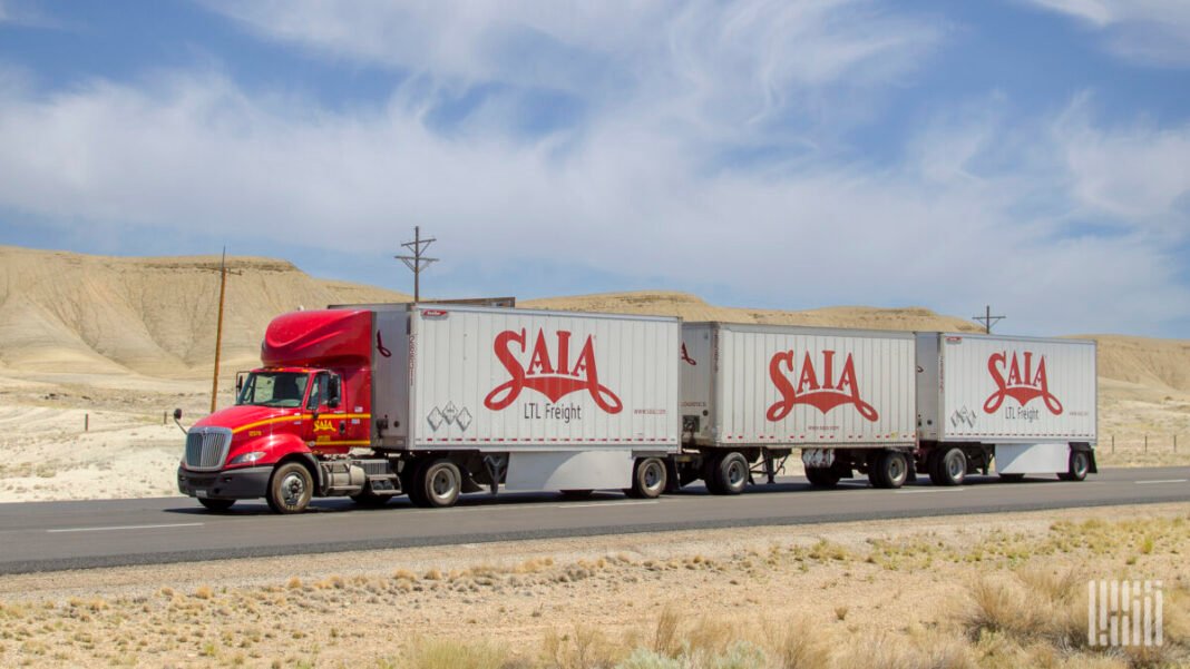 Saia’s tonnage turns negative after 22-month run