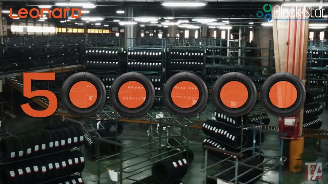 Black Star marks 500,000th retreaded ‘Leonard’ tyre at Bethune