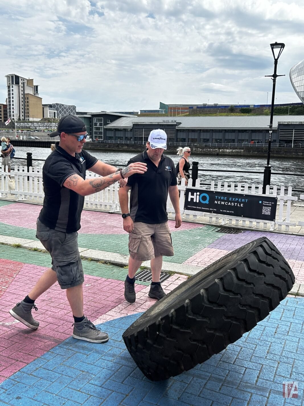 HiQ franchise supports Newcastle tyre-flipping fundraiser