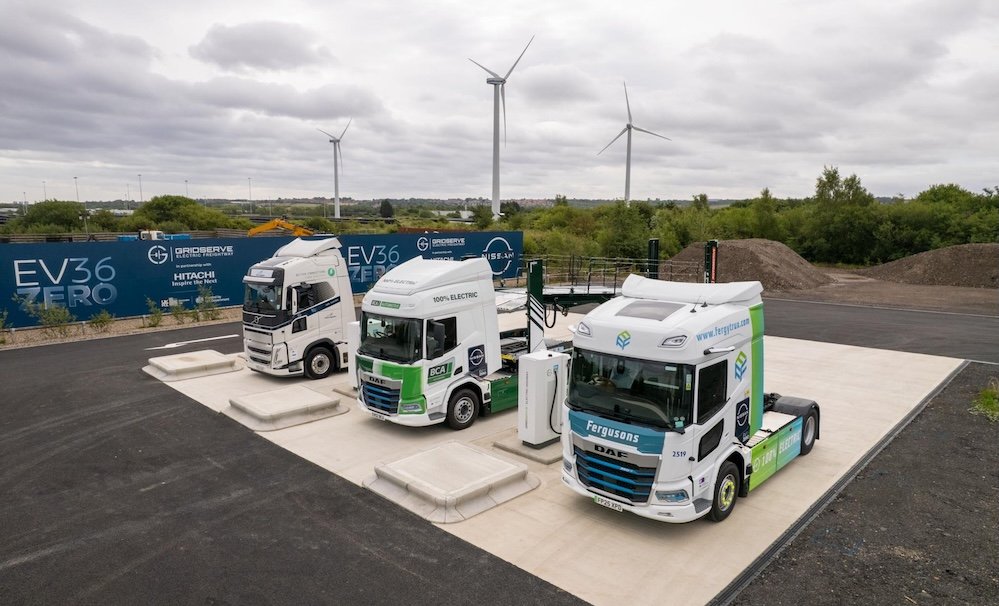 Nissan electrifies supply chain with electric truck charging station