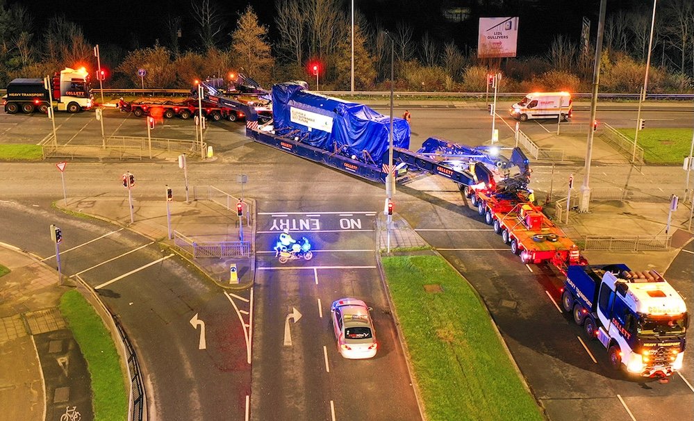 Collett Moves Six 158 Tonne Engines Through Dublin in a Multi-Stage Transport Project