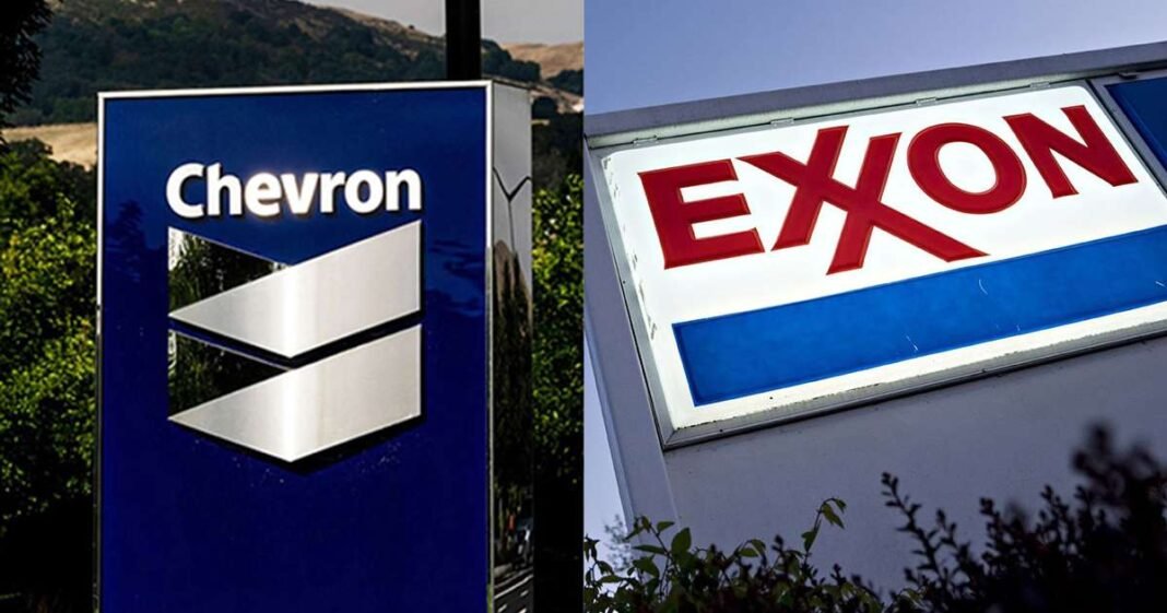 Exxon Mobil. Chevron Profits Dip to Lowest Level in 4 Years