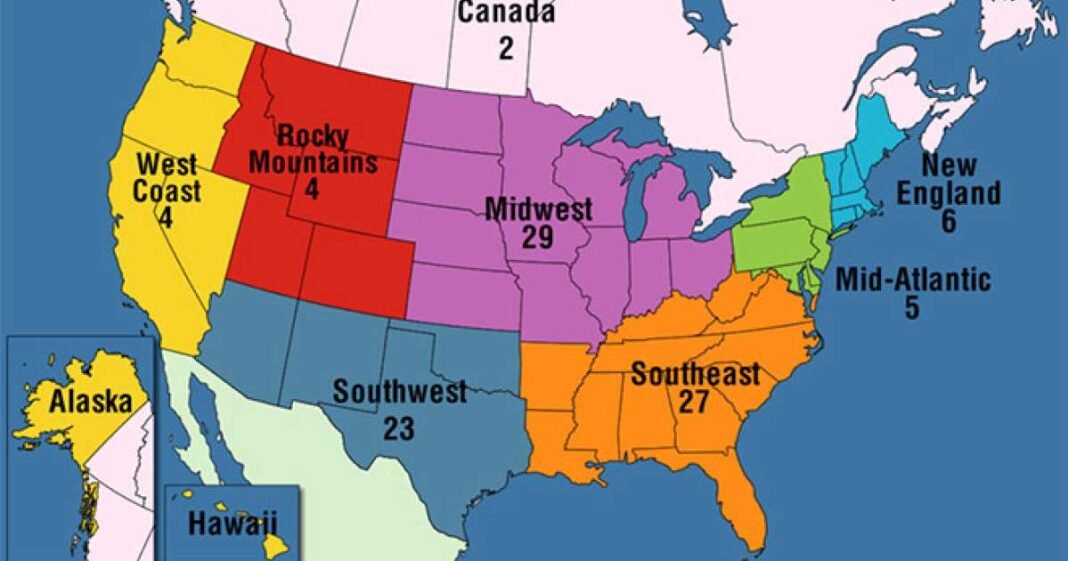 Interactive Map: Where the 2025 Top 100 Private Carriers Are in North America