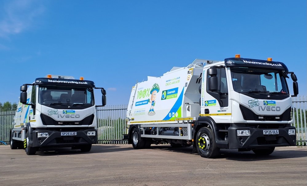 Keenan Recycling dramatically reduces emissions with 10 IVECO Eurocargo CNG