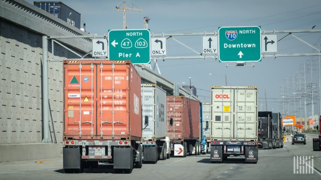 Key LA-Long Beach truck, rail metrics unfazed by record container surge