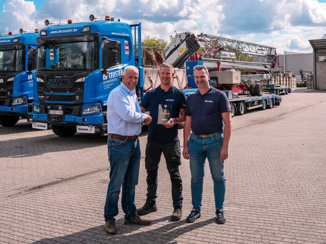 De Ceuster rewarded by Scania for its lower fuel consumption
