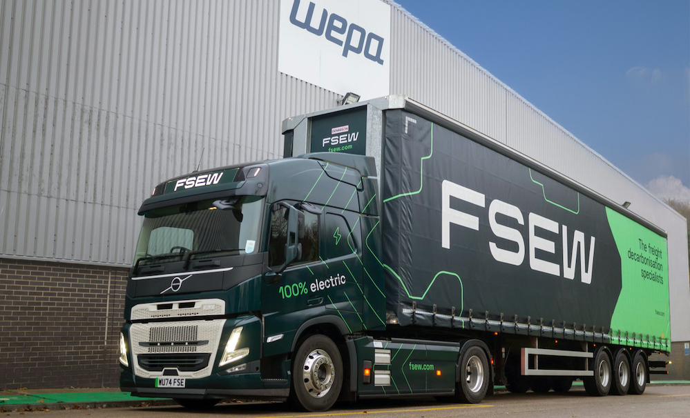 FSEW launches first fully electric truck lane between Tesco distribution centres in Wales