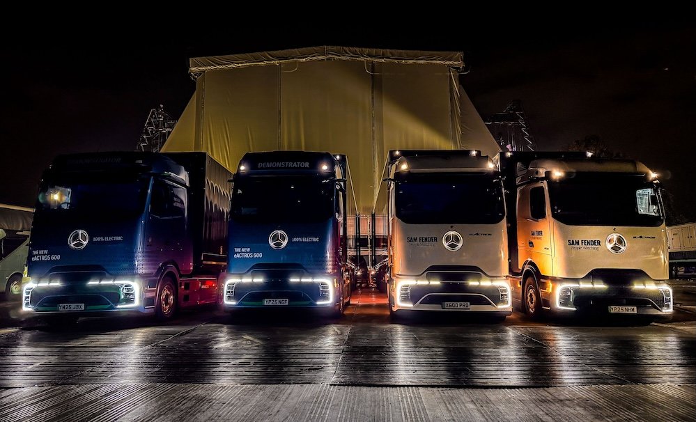 Sam Fender powers first all-electric UK & Ireland tour with Mercedes-Benz eActros 600s