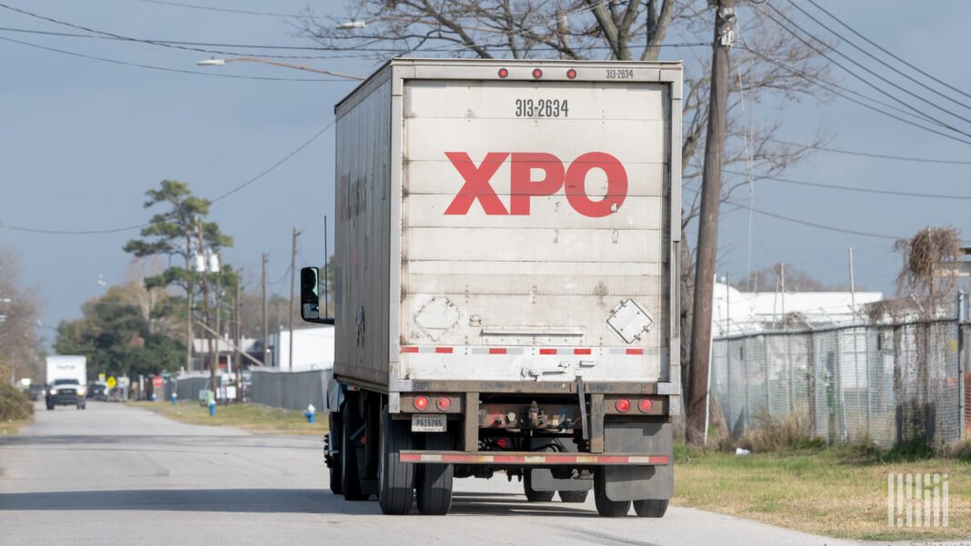 XPO sees tonnage declines ease in August
