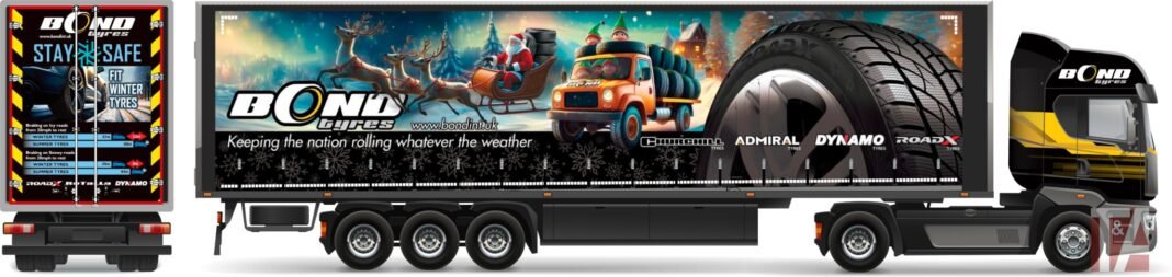 Bond fits festive liveries to delivery lorries