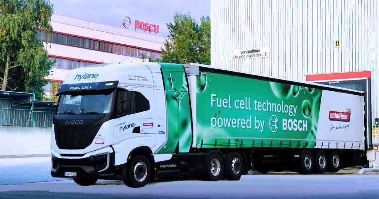 Bosch puts its first hydrogen truck into service