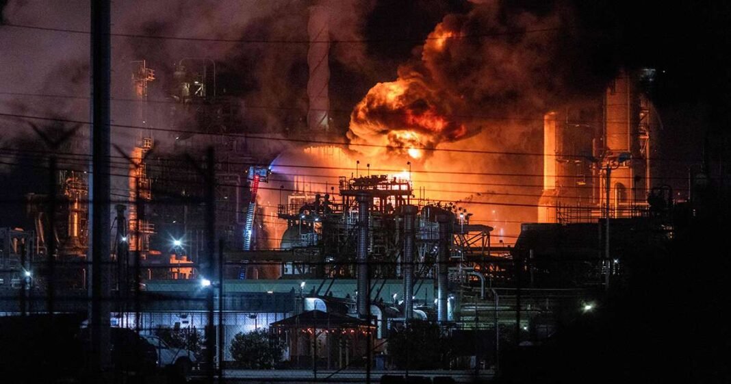 Massive Fire Erupts at Chevron Refinery Near Los Angeles