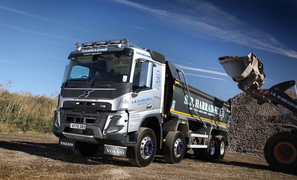 S R Harradine Haulage marks 25 years with new Volvo FMX tipper