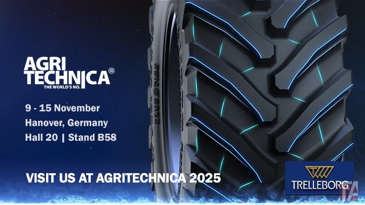 Trelleborg to unveil advanced agricultural tyre innovations at Agritechnica 2025