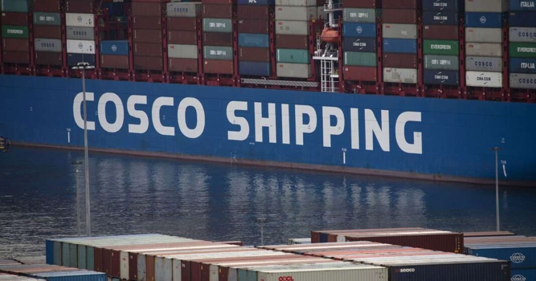 Trump Port Fees Start With Cosco Hit Hardest