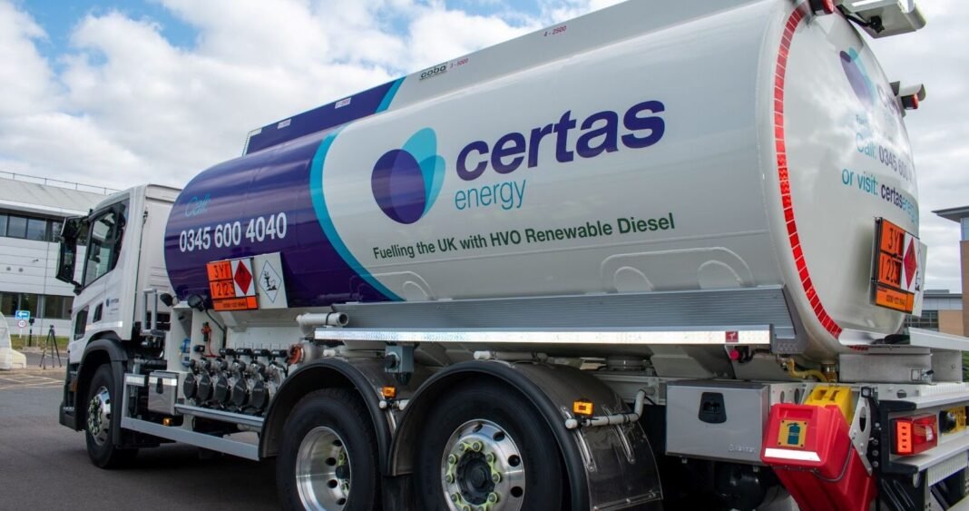 Certas Energy recognised at APEA awards for HVO initiatives