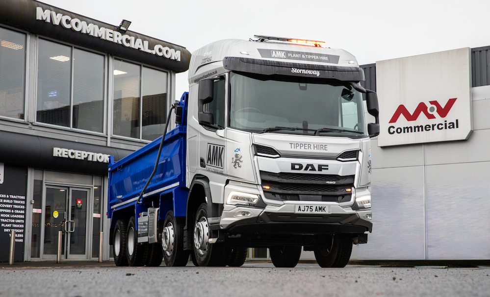 AMK Plant & Tipper Hire Ltd Strengthens Fleet with First New Truck Investment, Supported by MV Commercial and MV Asset Finance