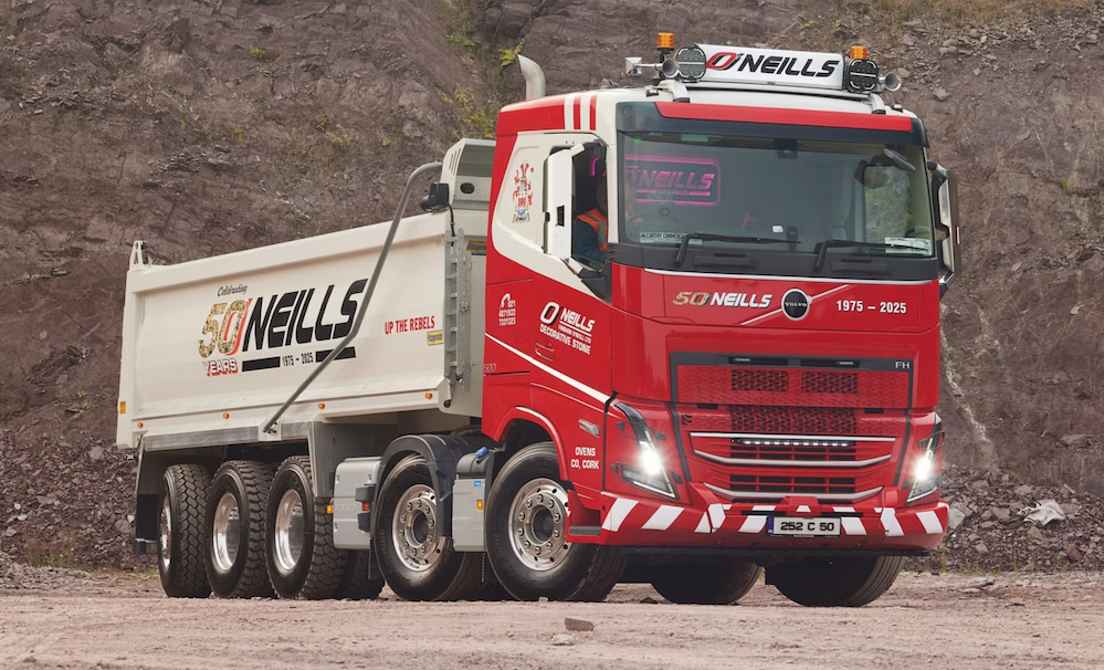 Finbarr O’Neill celebrates fifty years with new Volvo FH Tipper