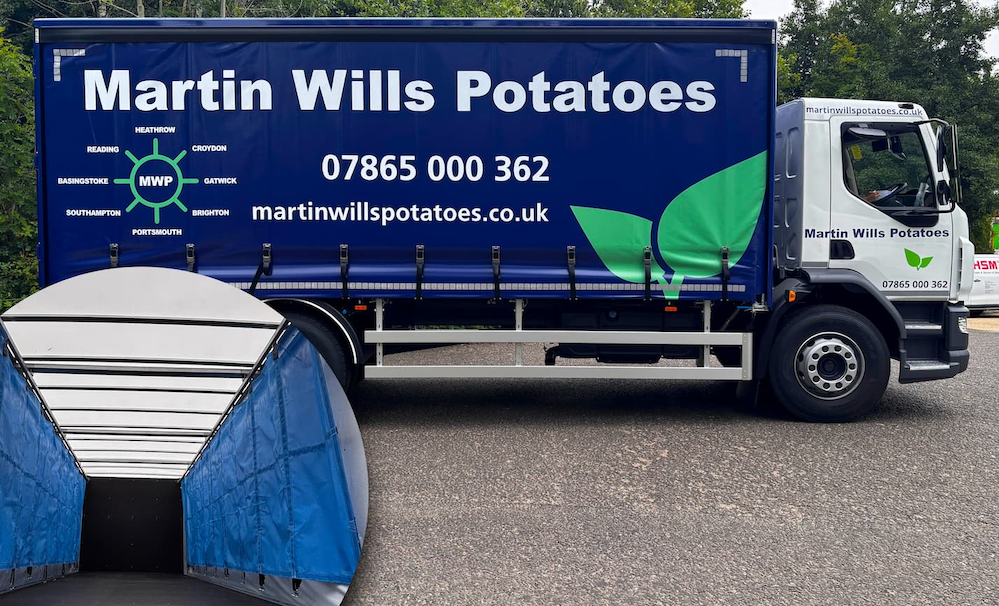 Insulated lorry tension curtains keep temperatures consistent for Christmas deliveries