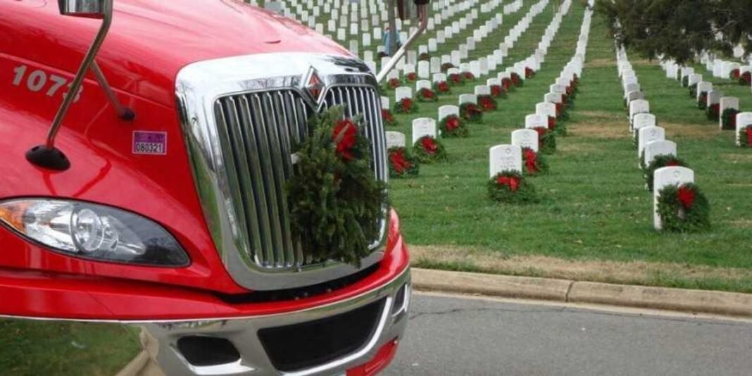 Truckers support Wreaths Across America Day