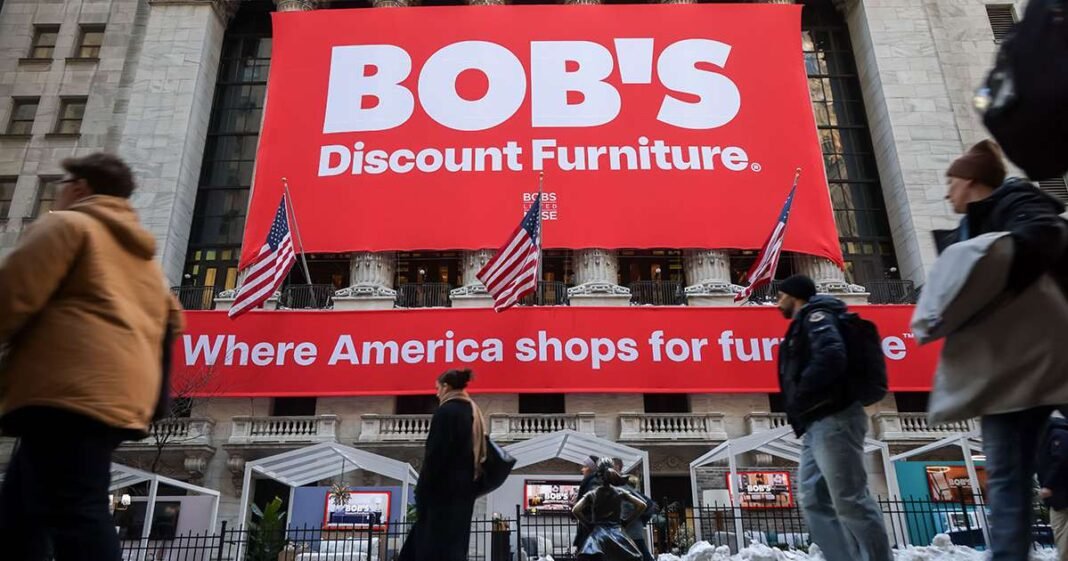 Bob’s Furniture Goes Public With $2.2 Billion Valuation