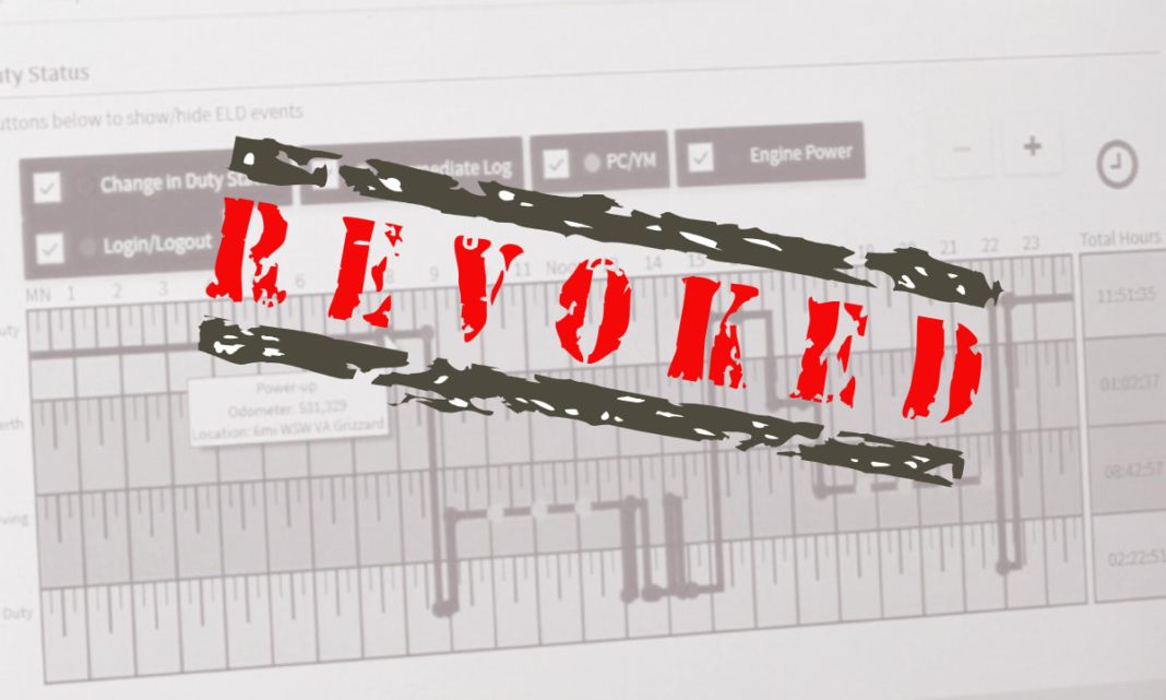 FMCSA Revokes Another Nine Electronic Logging Devices