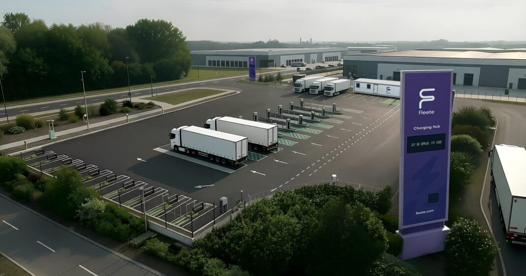 Fleete secures consent for an eHGV charging hub at Hams Hall