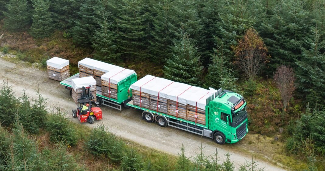 Industry first cold chain vehicle tree delivery service
