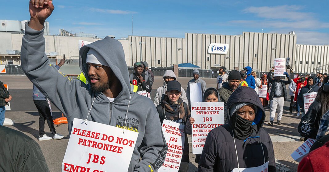 Strike Continues for Third Week at JBS Meatpacking Plant