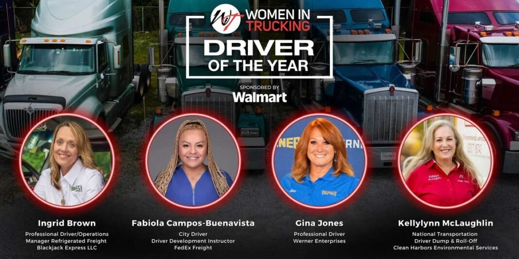 Women In Trucking names four finalists for Driver of the Year award