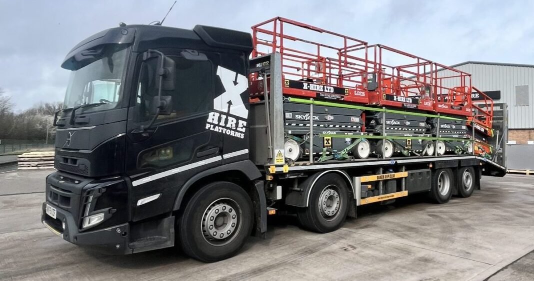 X-Hire Platforms takes delivery of a new Volvo FMX beavertail