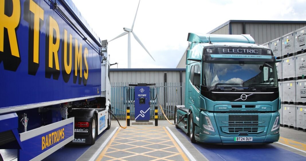 Depot Charging Scheme helps Bartrums Haulage power up
