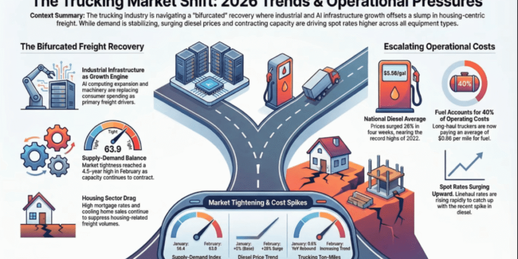 Iran War: Diesel price surge forces change in U.S. freight markets