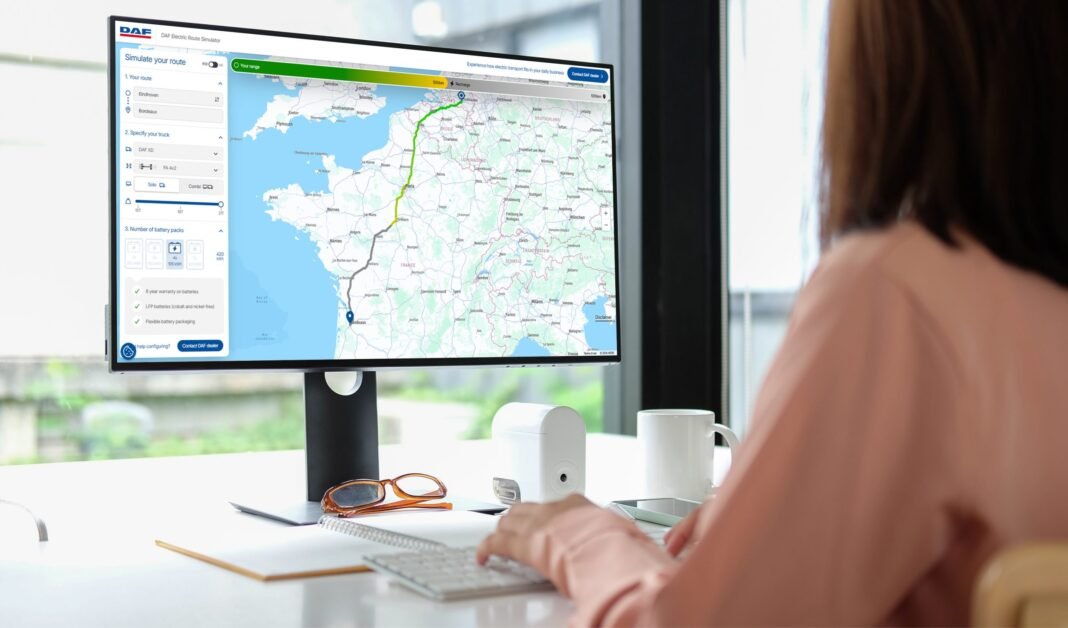 DAF launches range simulator for electric trucks
